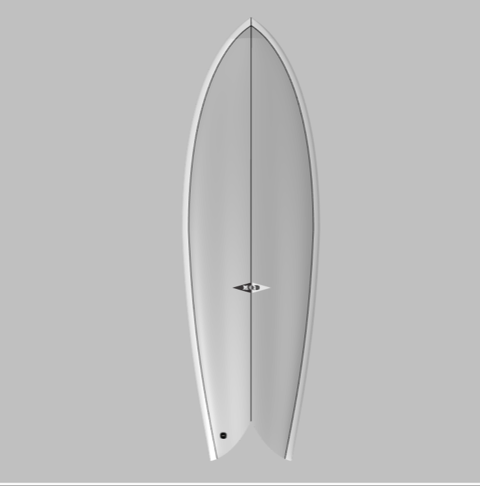 New "Good times" Twin fin Surfboard